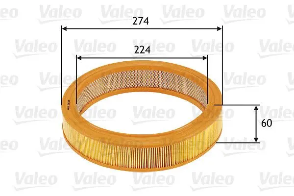 VALEO Vzduchový filtr 585620