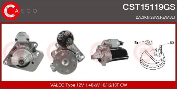 Startér CASCO CST15119GS