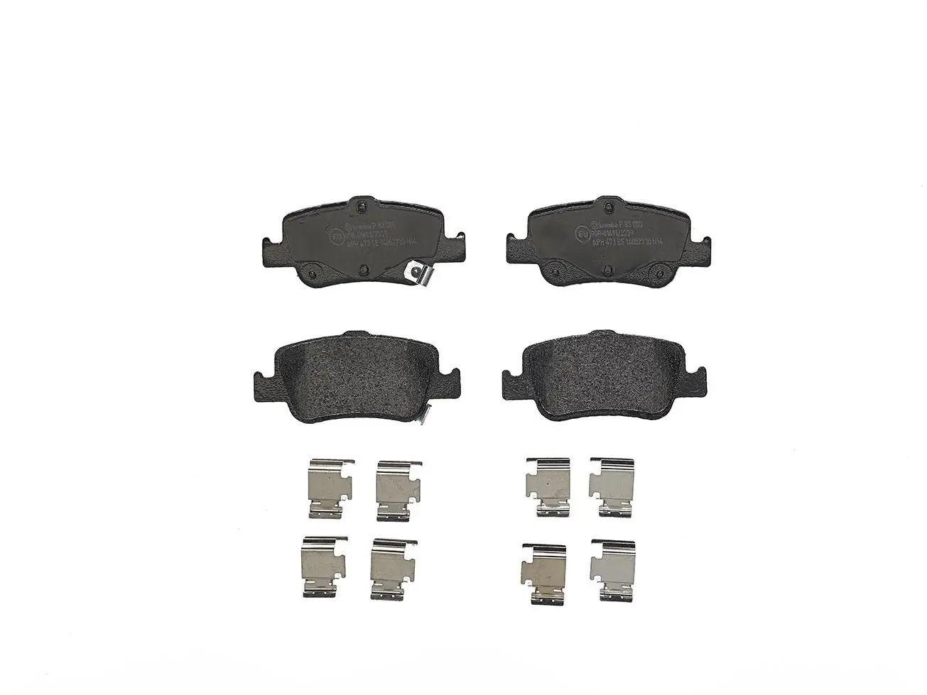 Sada brzdových destiček, kotoučová brzda BREMBO P 83 080