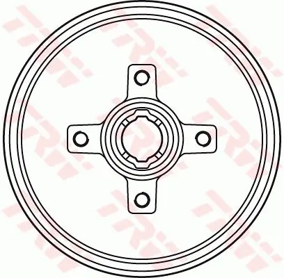 TRW Brzdový buben DB4134BR
