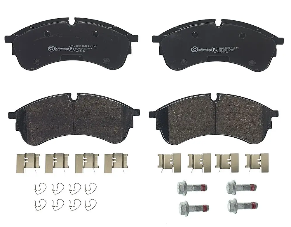 Sada brzdových destiček, kotoučová brzda BREMBO P 85 168