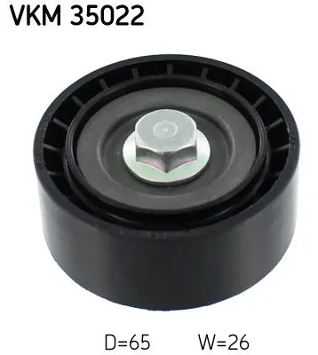 Vratná/vodicí kladka, klínový žebrový řemen SKF VKM 35022
