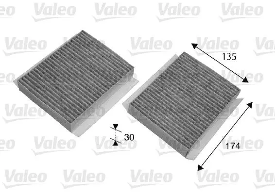Filtr, vzduch v interiéru VALEO 698747
