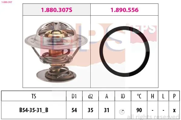 Termostat, chladivo EPS 1.880.307