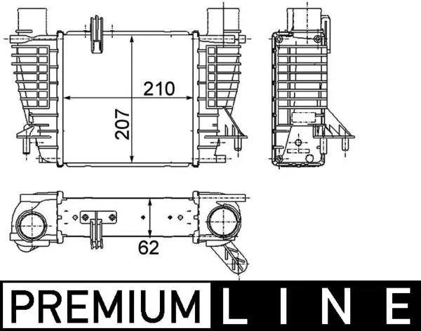 Chladič turba MAHLE CI 264 000P