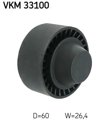Vratná/vodicí kladka, klínový žebrový řemen SKF VKM 33100