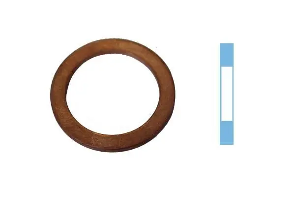 Corteco těsnicí kroužek výpust oleje ID 20X26X1.5 mm měď