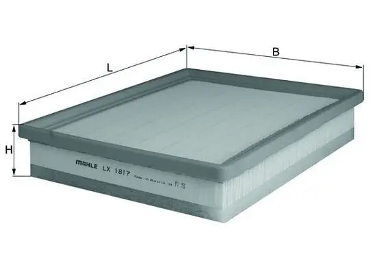 MAHLE ORIGINAL Vzduchový filtr LX1817