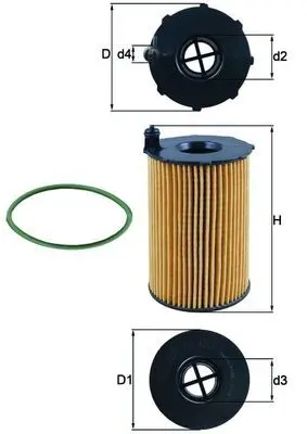 Olejový filtr KNECHT OX 420D