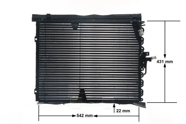 MAHLE ORIGINAL Kondenzátor, klimatizace AC 133 000S