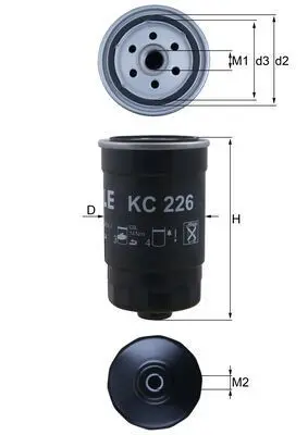 Palivový filtr KNECHT KC 226