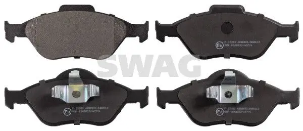 Sada brzdových destiček, kotoučová brzda SWAG 50 91 6401