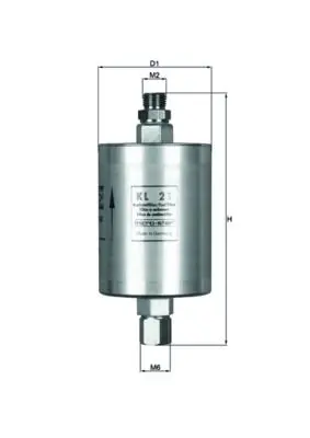 Palivový filtr MAHLE KL 21
