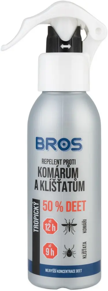 Bros sprej proti komárům a klíšťatům 130ml 50% DEET