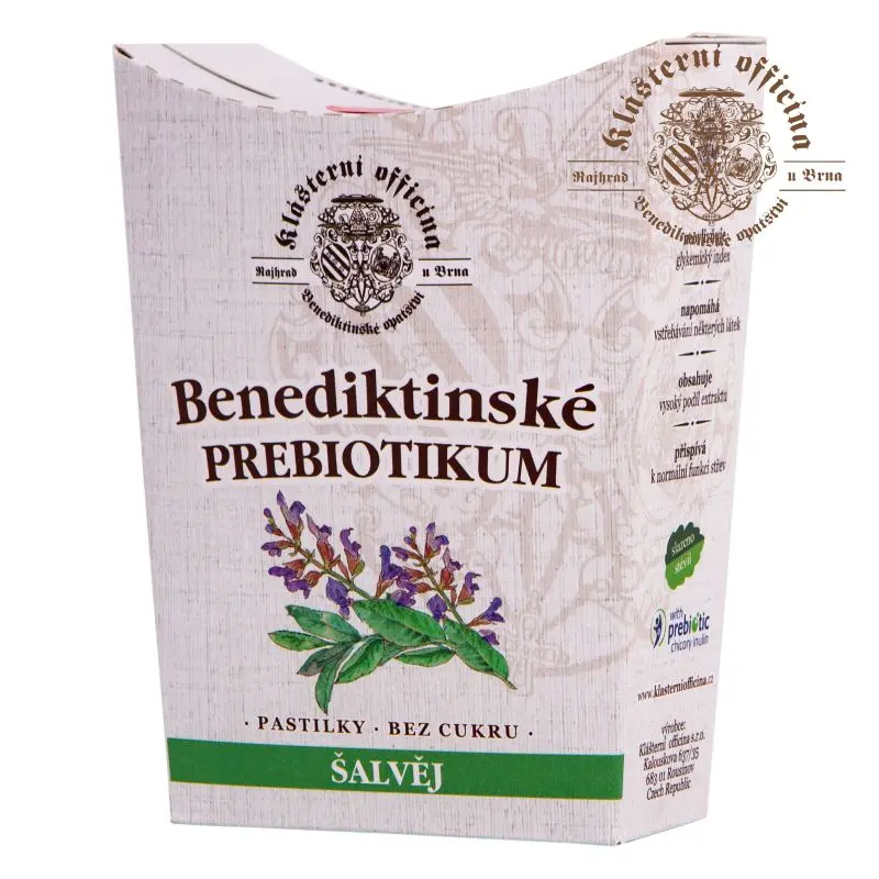 Bylinné prebiotické pastilky - Šalvěj 20ks