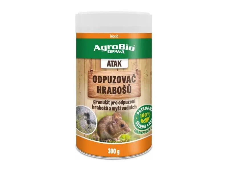 AgroBio ATAK Odpuzovač hrabošů 300 g