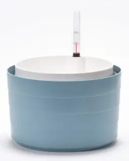 Žardinka samozavlažovací Berberis 30cm Šedomodrá + bílá