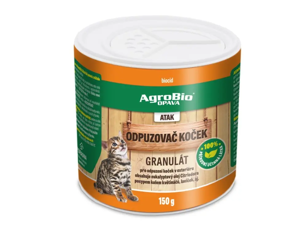 Odpuzovač koček AGROBIO Atak 150g