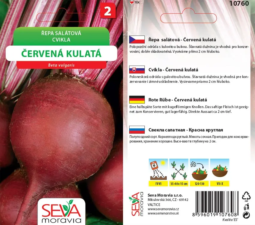 10760 Řepa sal. Červená kulatá 4g / 2903