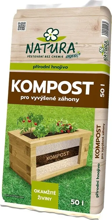AGRO CS NATURA Kompost pro vyvýšené záhony 50 l