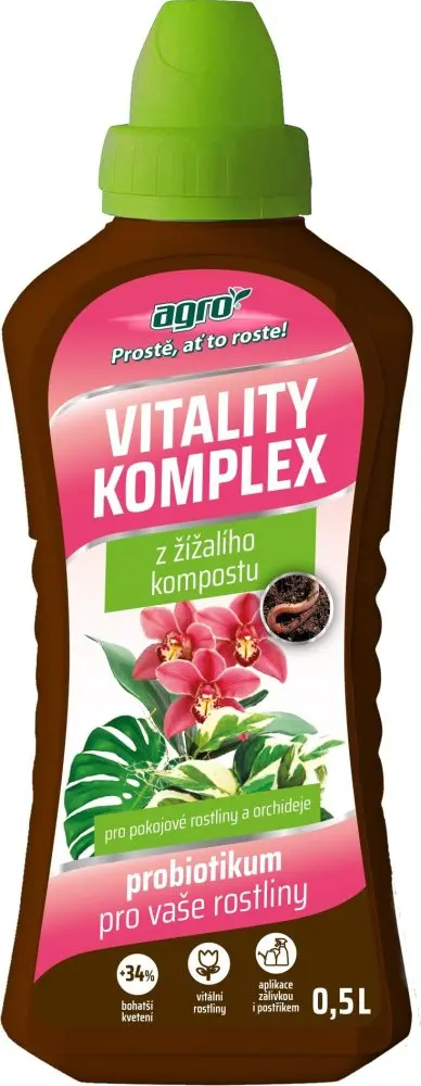 AGRO CS AGRO Vitality Komplex orchidea a pokojové rostliny 0,5 l