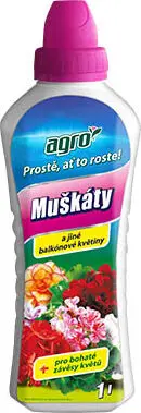 AGRO CS AGRO Kapalné hnojivo pro muškáty a jiné balkónové květiny 1 l