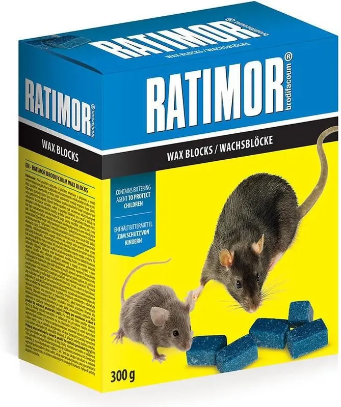 Unichem Ratimor Brodifacoum Parafinové bloky 300 g