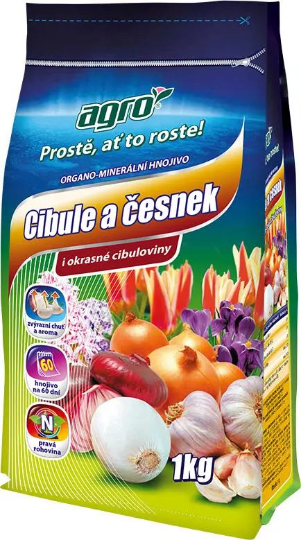 AGRO CS AGRO Organominerální hnojivo cibule a česnek 1 kg