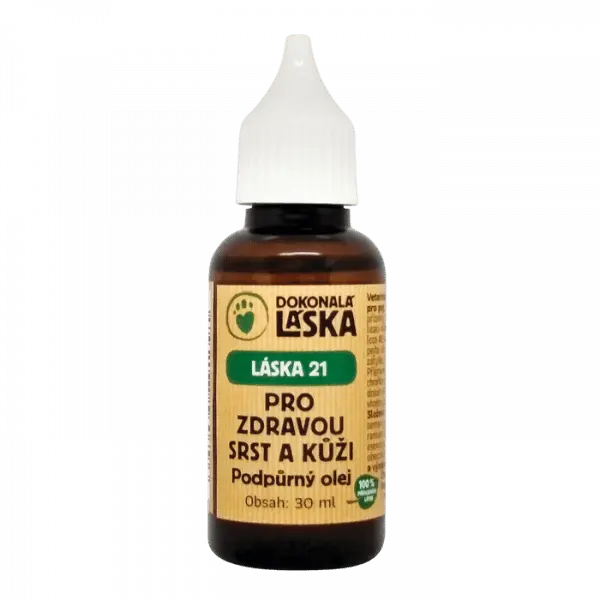 Dokonalá Láska LÁSKA 21 - Pro zdravou kůži a srst - podpůrný olej 30 ml