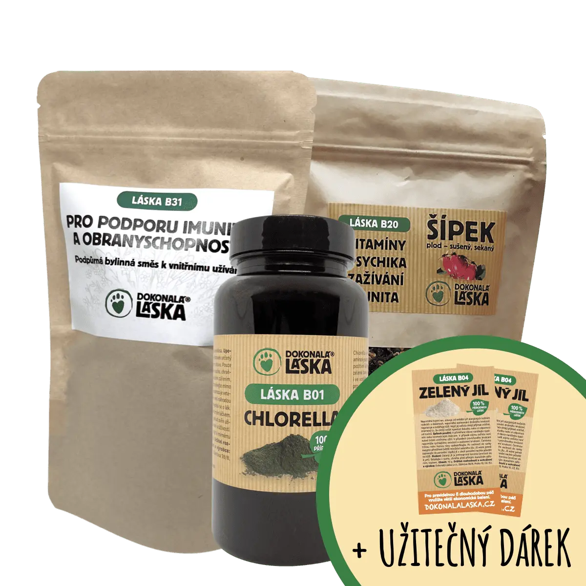 Dokonalá Láska DETOXIKACE, REGENERACE, IMUNITA / Zvýhodněný set