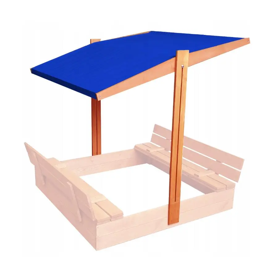 Modrá nastavitelná stříška na pískoviště proti slunečnímu záření - 120x120 cm
