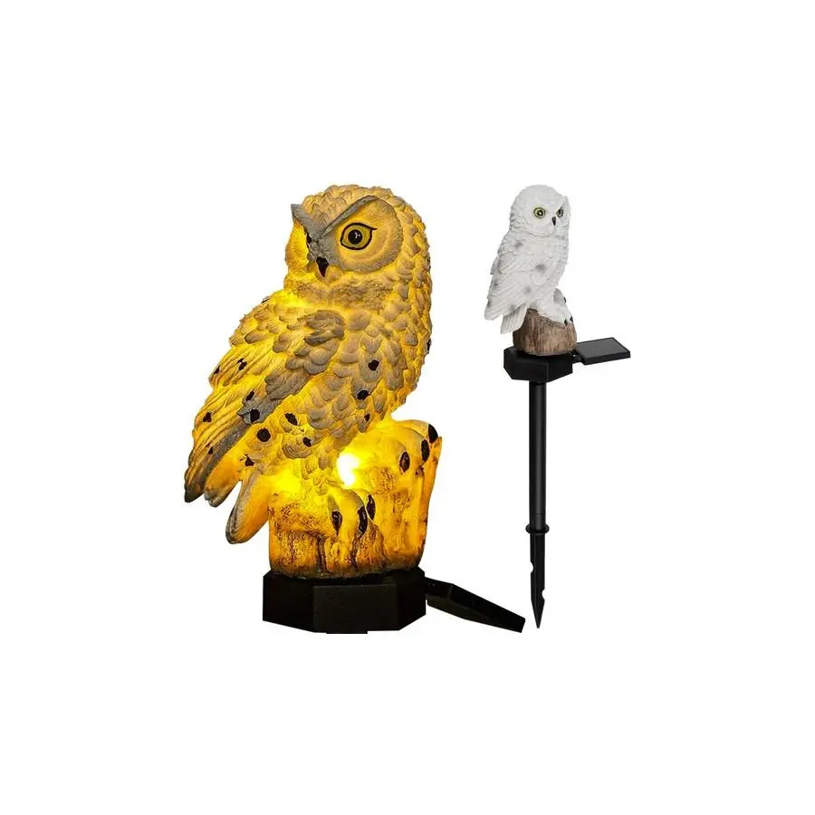 Zahradní solární lampa sova