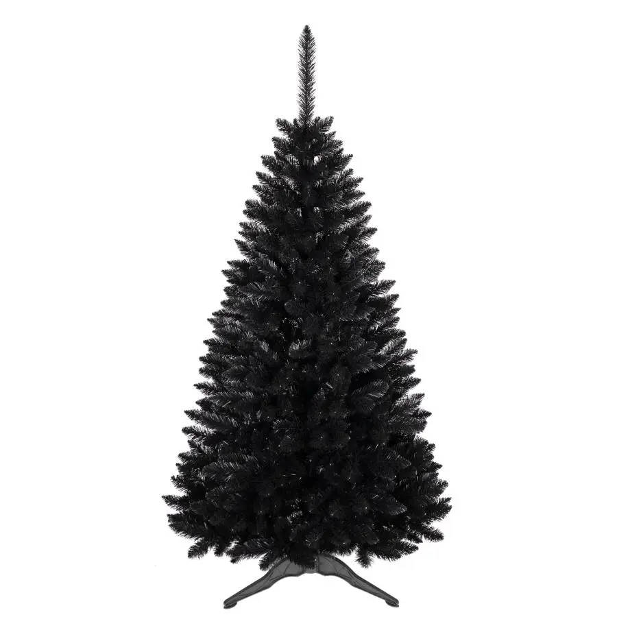Hustý černý vánoční stromeček smrk - 180 cm