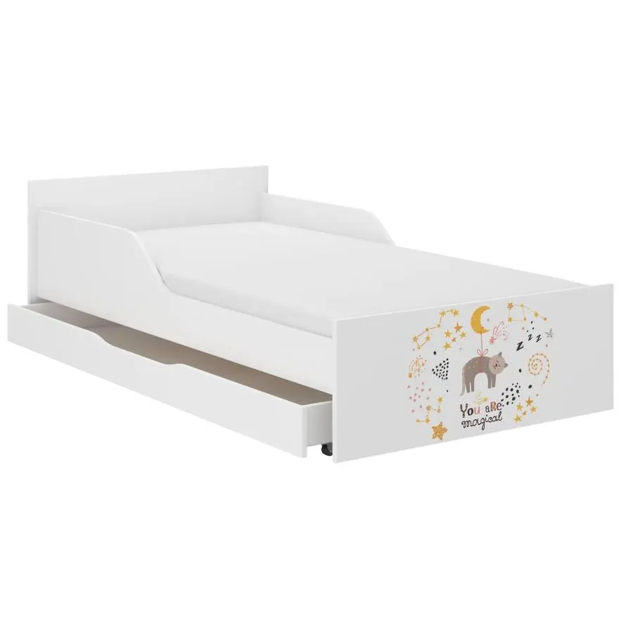 Dětská postel PUFI se šuplíkem - 160x80 KOČKA