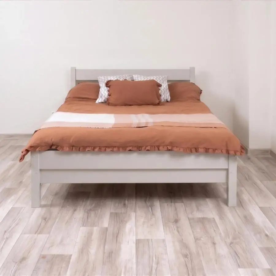 Kašmírová manželská postel SALVA z přírodní borovice - 180x200