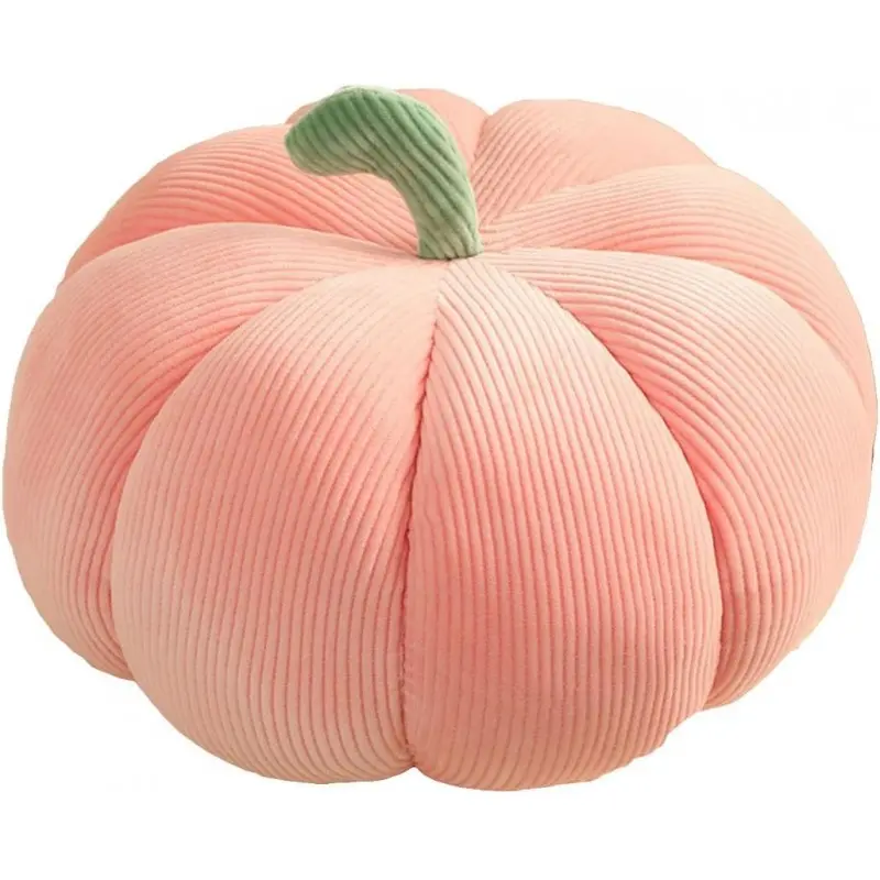 Dekorativní polštář, puf ve tvaru dýně - růžový Priemer: 18 cm