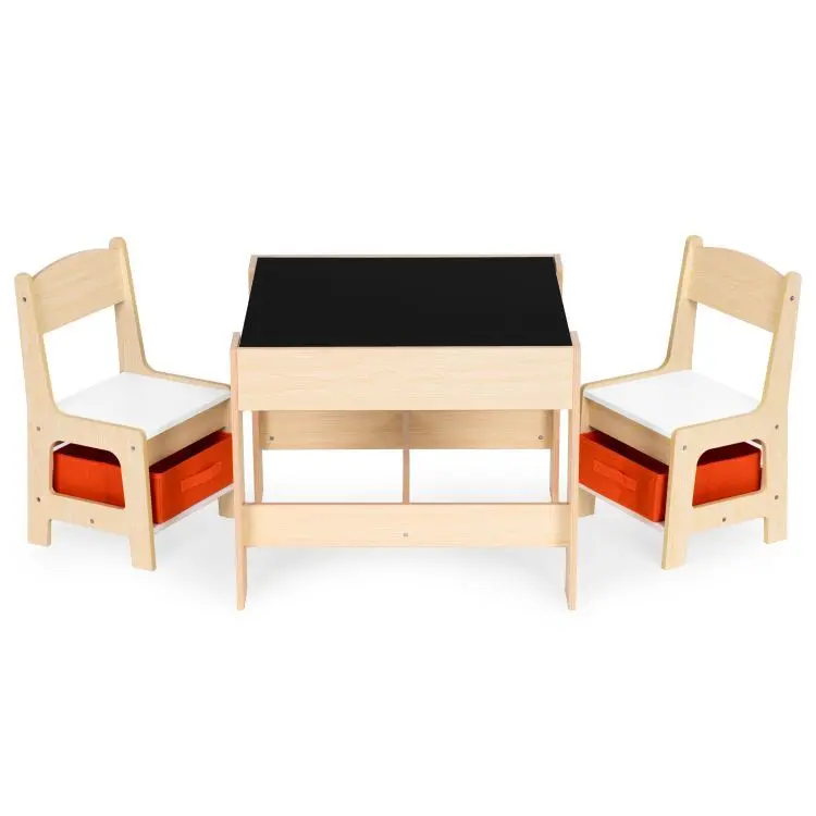 Sada dětského nábytku HOME ECOTOYS dřevěný dekor