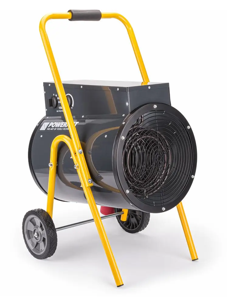 Elektrický průmyslový ohřívač 15 kW s termostatem a ventilátorem