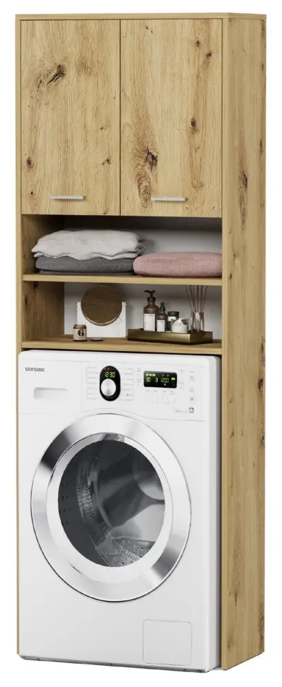Skříň na pračku s úložným prostorem artisan
