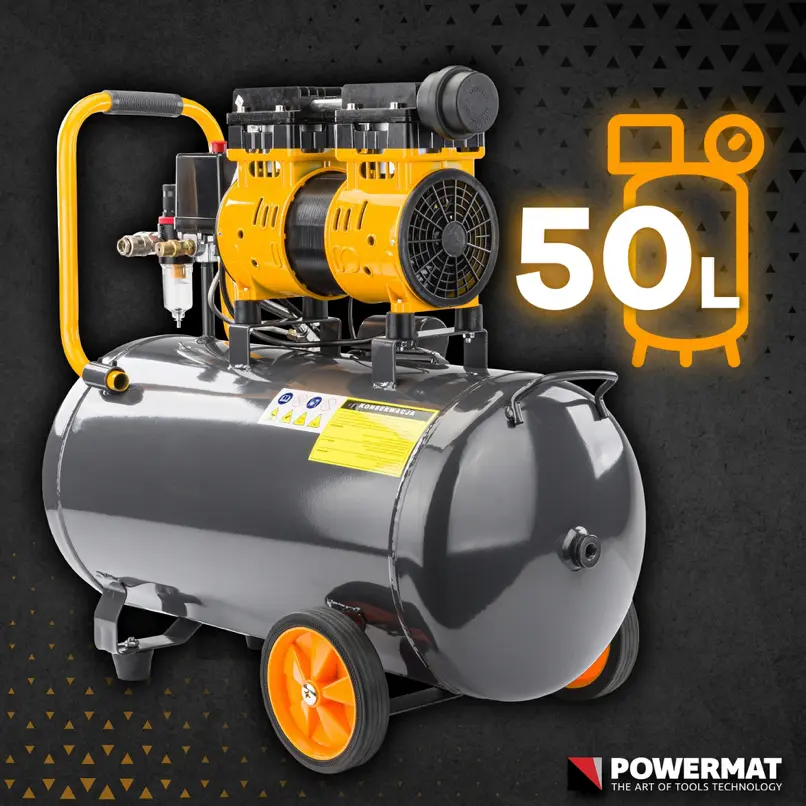 Bezolejový kompresor PM-KBO-50T – 50 l, 8 bar