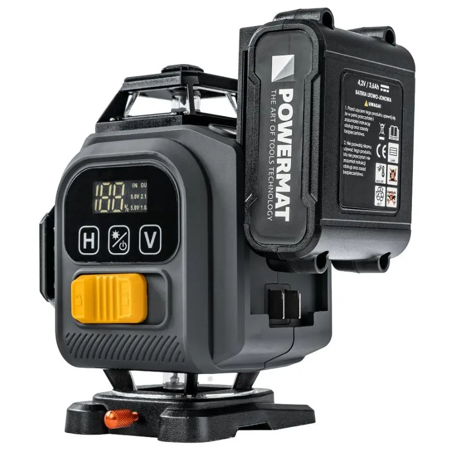 Laserová vodováha 4D 16 linií 360° zelený laser 40 m PM-PLK-4DM3