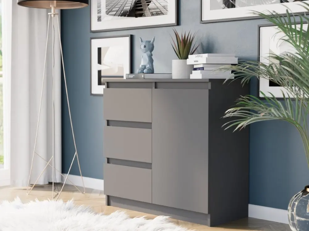 Komoda R-80-S3 se zásuvkami 80 cm - různé barevné varianty