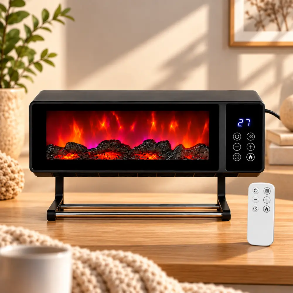 Nástěnný ohřívač s efektem plamene 2000 W