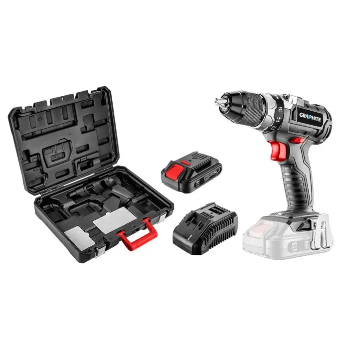 Akumulátorová vrtačka Energy+ 18V 58G019-SET1 GRAPHITE