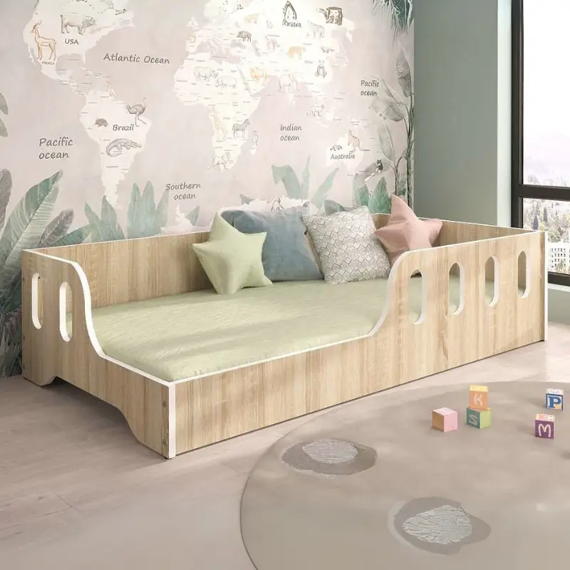 Dětská postel Montessori 140 x 70 cm v dekoru dub sonoma