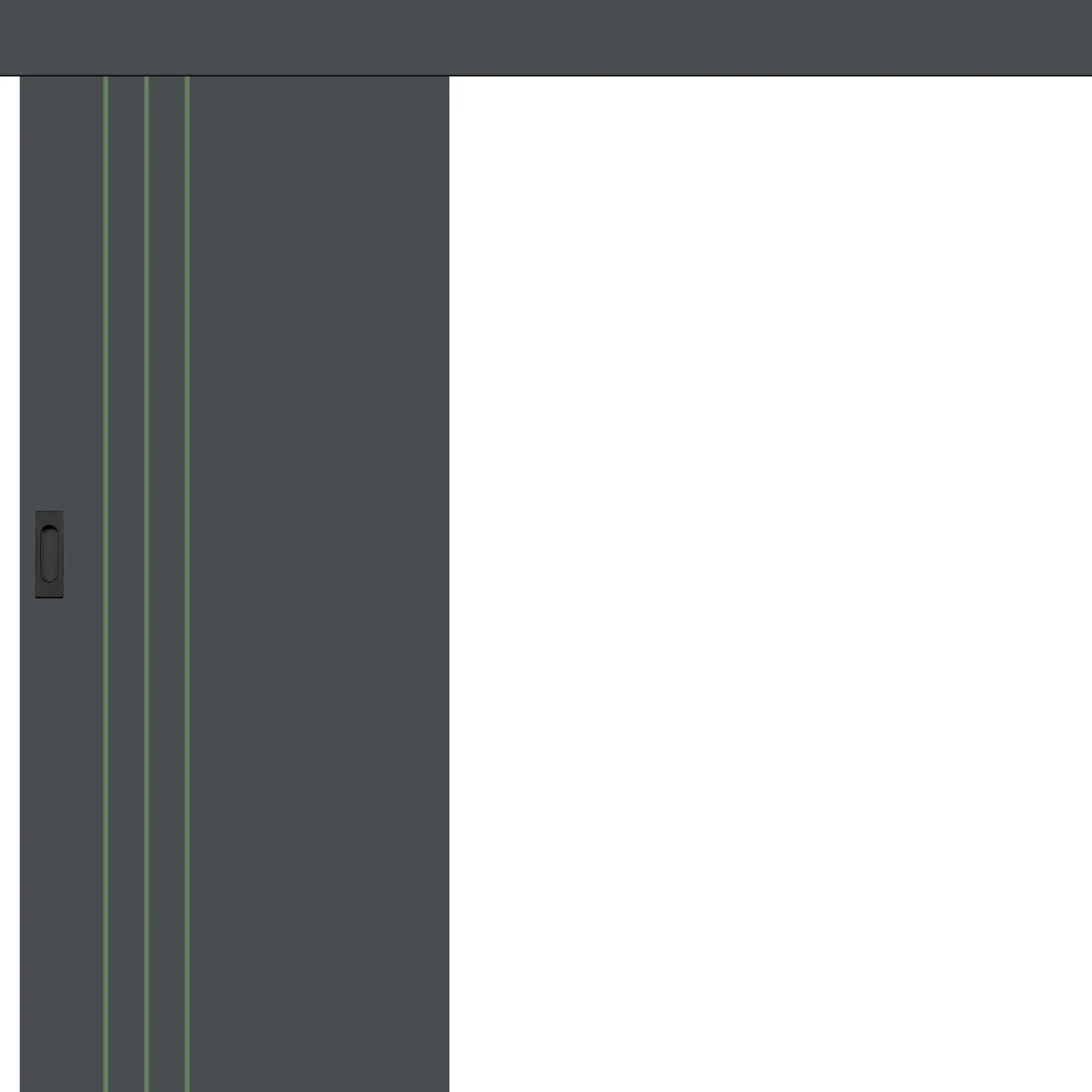 Posuvné dveře na stěnu Intersie Lux Olivová