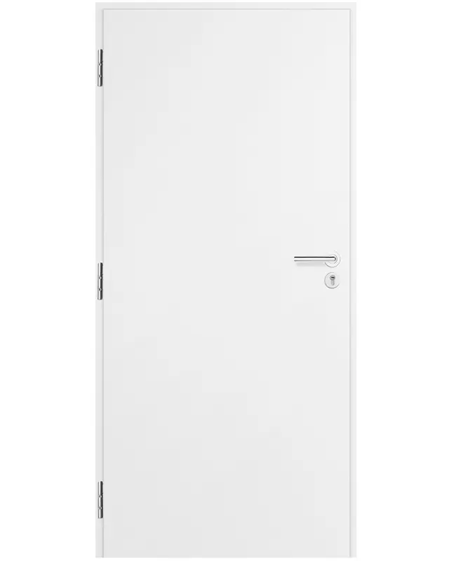 Protipožární dveře EI EW 30 DP3 - Bílý ST CPL (Odolný Laminát), Sněhobílá, Bílý Premium