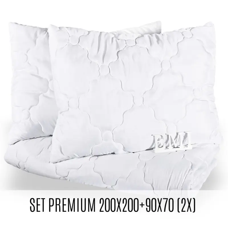 Set manželské přikrývky a polštářů Premium 200x200 + 90x70 (2x) EMI