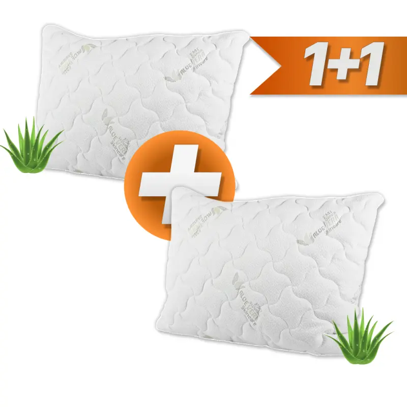 Prošívaný antialergický polštář Aloe Vera 70 x 90 EMI 1 + 1 ZDARMA