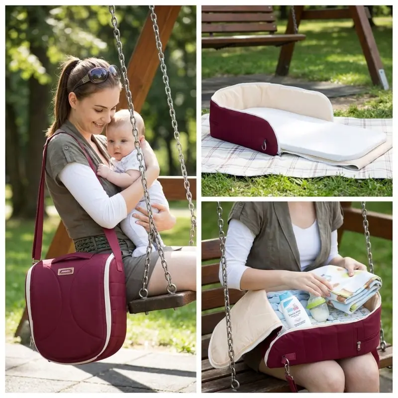 Multifunkční hnízdo pro miminka bordové Baby Bed ibaby